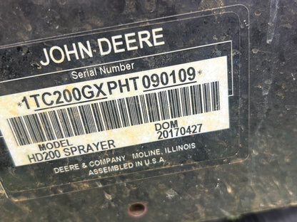 JOHN DEERE 2020A PRO GATOR W/200 GAL TANK